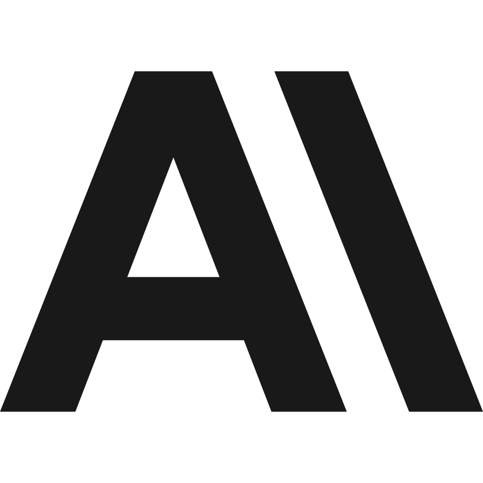 Standalone dark Anthropic symbol on quiet cream